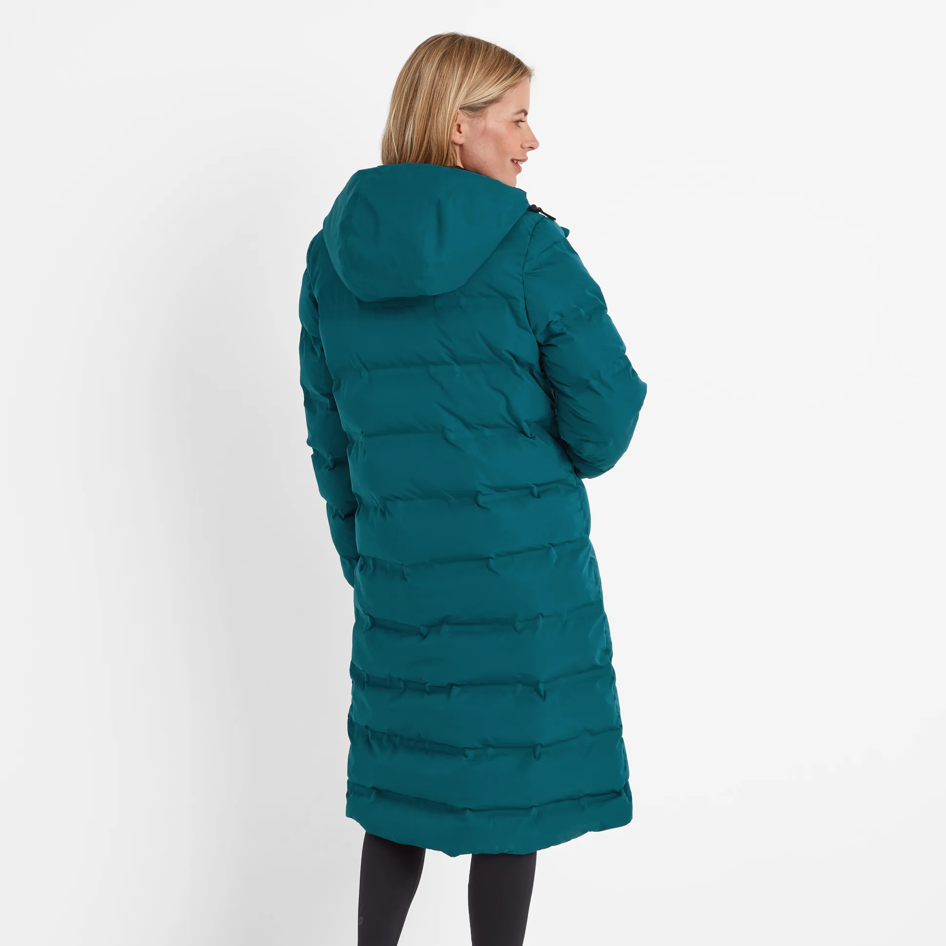 Glaston Womens Shower Resistant Insulated Parka - Deep Teal