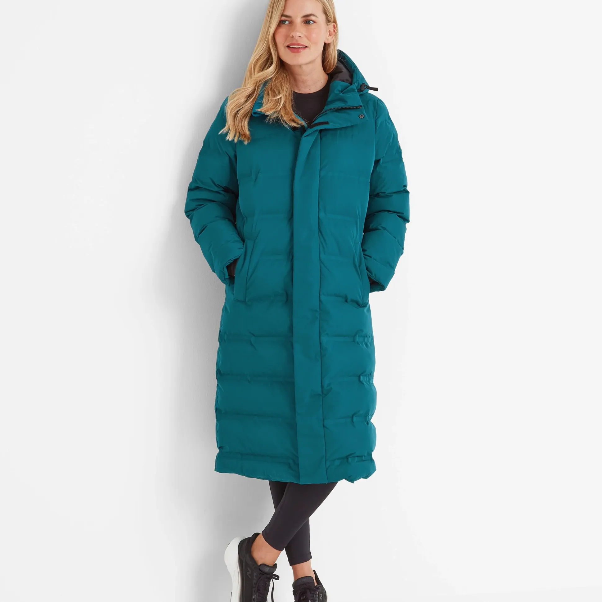 Glaston Womens Shower Resistant Insulated Parka - Deep Teal