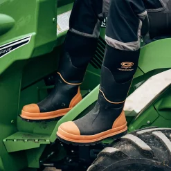 Grubs Boots Ceramic Safety Wellington Mens - Orange