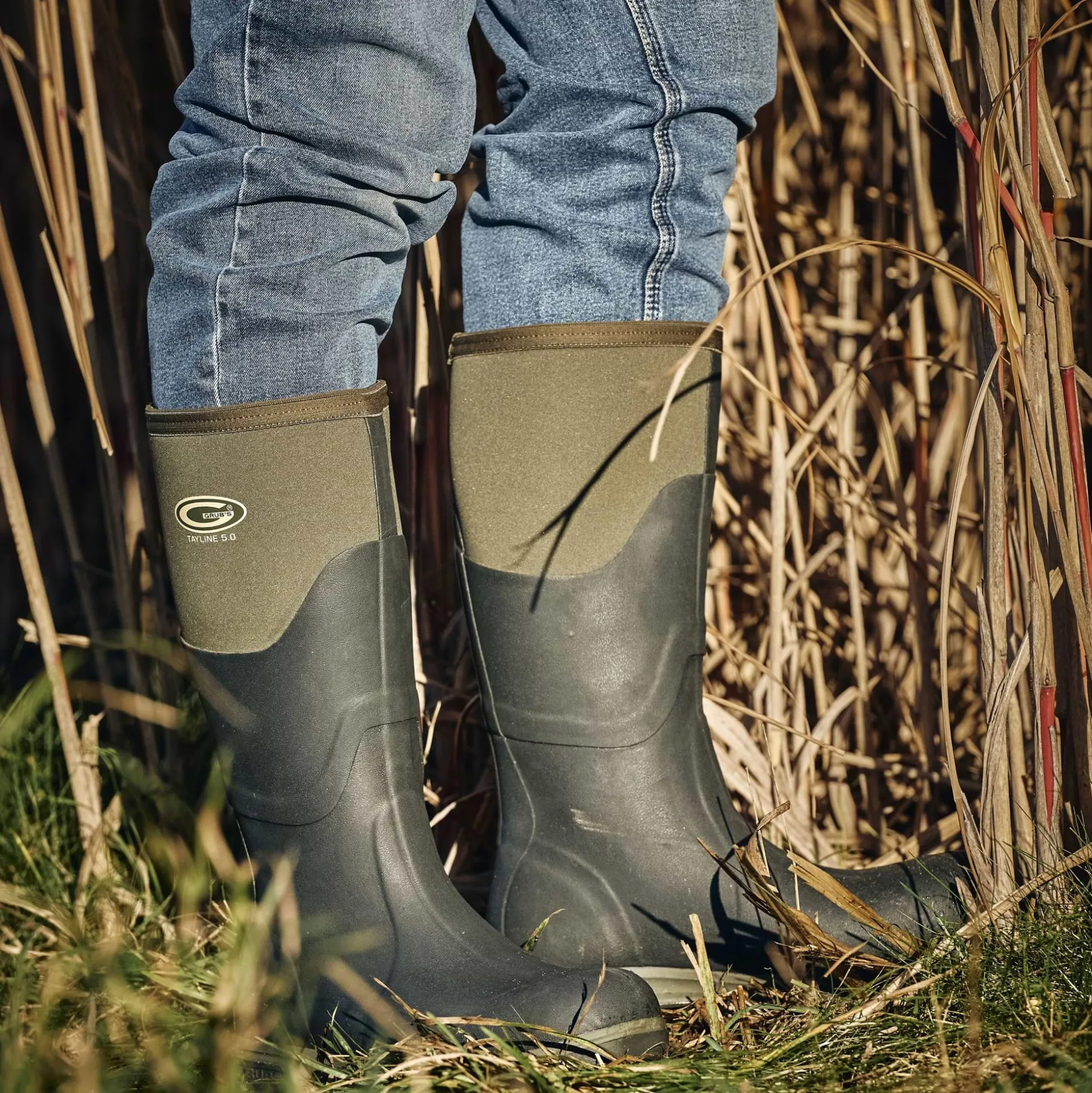 Grubs Boots Tayline Wellies Mens - Green