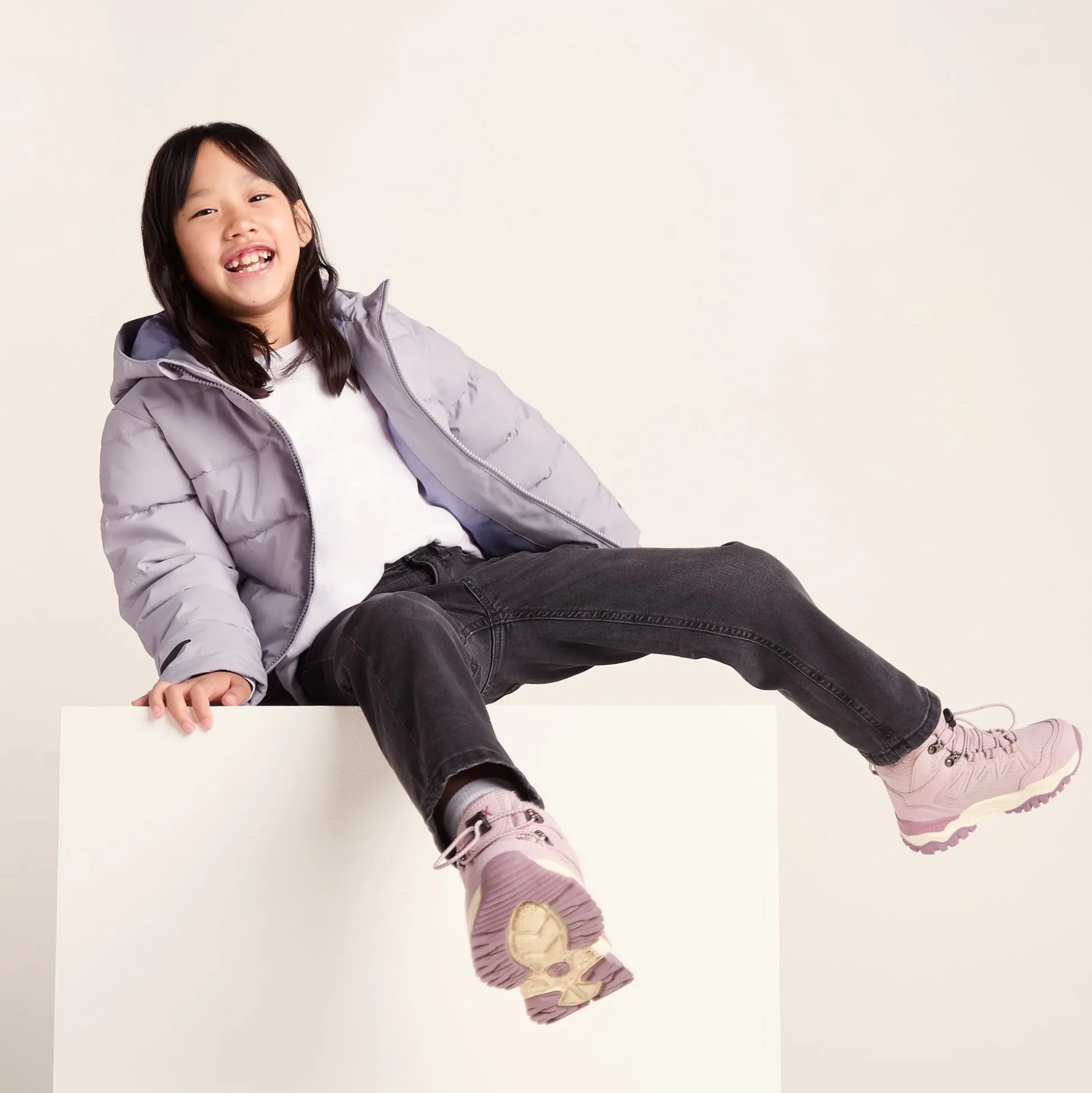 Harecroft Kids Padded Jacket - Lavender Grey