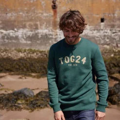 Hawnby Mens Cotton Blend Sweat - Racing Green