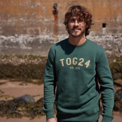 Hawnby Mens Cotton Blend Sweat - Racing Green