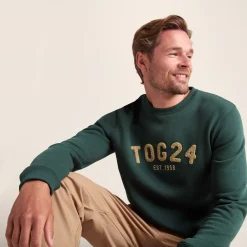 Hawnby Mens Cotton Blend Sweat - Racing Green