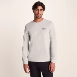 Hecky Mens Long Sleeve T-Shirt - Raincloud