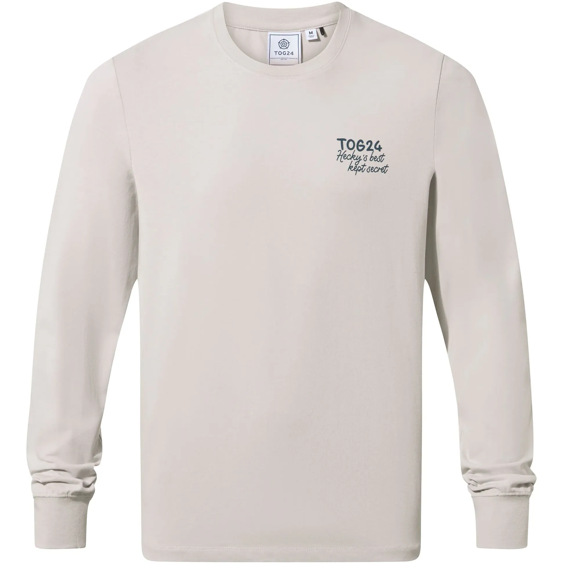 Hecky Mens Long Sleeve T-Shirt - Raincloud