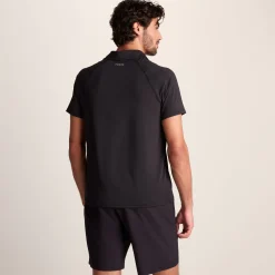 Hector Mens Performance Polo Shirt - Black