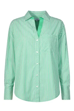 Helena Womens Oversized 100% Cotton Long Sleeve Shirt - Optic White