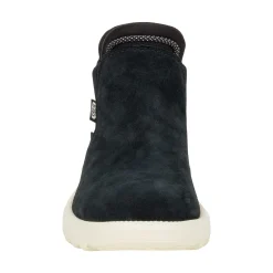HEYDUDE Branson Suede Novelty Womens Ankle Boots - Black/Snake
