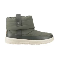 HEYDUDE Camden Cuff Nylon Quilt Womens Boot - Dark Olive