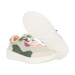 HEYDUDE Hayden Colorblock Womens Trainers - Dusty Olive/Multi