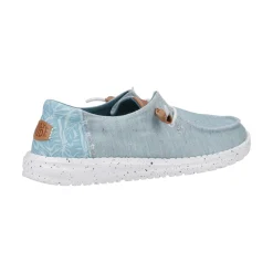 HEYDUDE Wendy Heathered Slub Tropical Womens Shoe - Blue