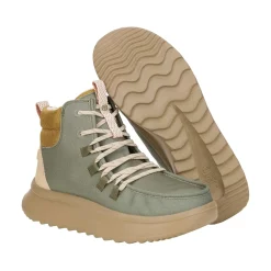 HEYDUDE Wendy Peak Apres Womens Ankle Boots - Olive