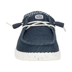 HEYDUDE Wendy Stretch Sox Womens Shoes - Navy