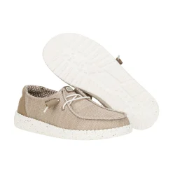 HEYDUDE Wendy Stretch Sox Womens Shoes - Walnut