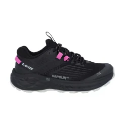 Hi-Tec Fuse Trail Low Womens Trainers - Black/Cool Grey/Cyclamen