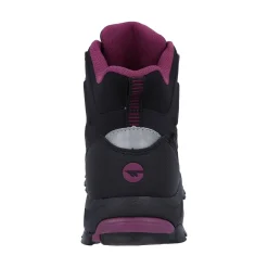 Hi-Tec Jackdaw Mid Womens Waterproof Boots - Black/Burgundy