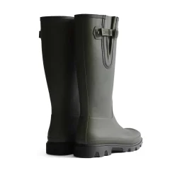 Hunter Field Downpour Adjustable Boot Mens - Dark Olive/Black