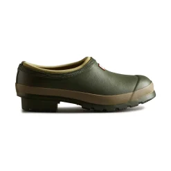 Hunter Gardener Womens Clogs - Dark Olive/Clay