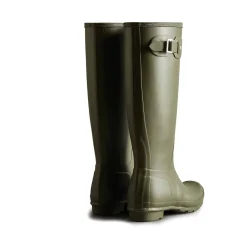 Hunter Original Tall Wellington Boots Womens - Dark Olive