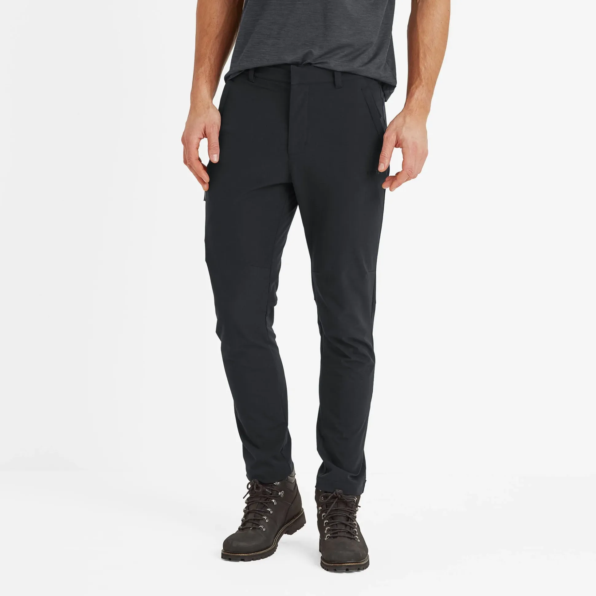 Hurstead Mens Softshell Walking Trousers Regular - Black