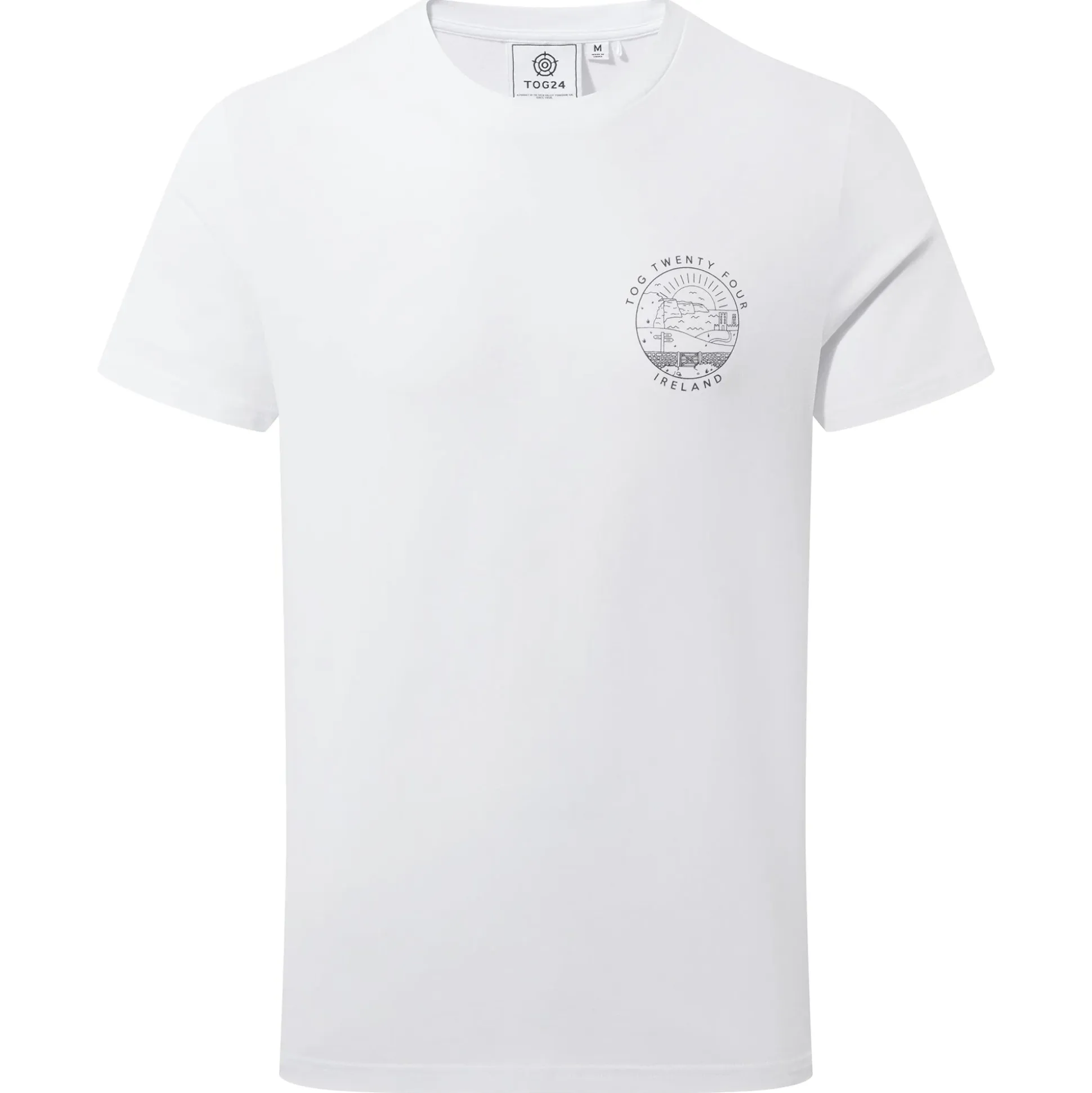 Ireland Mens 100% Cotton T-Shirt - Optic White