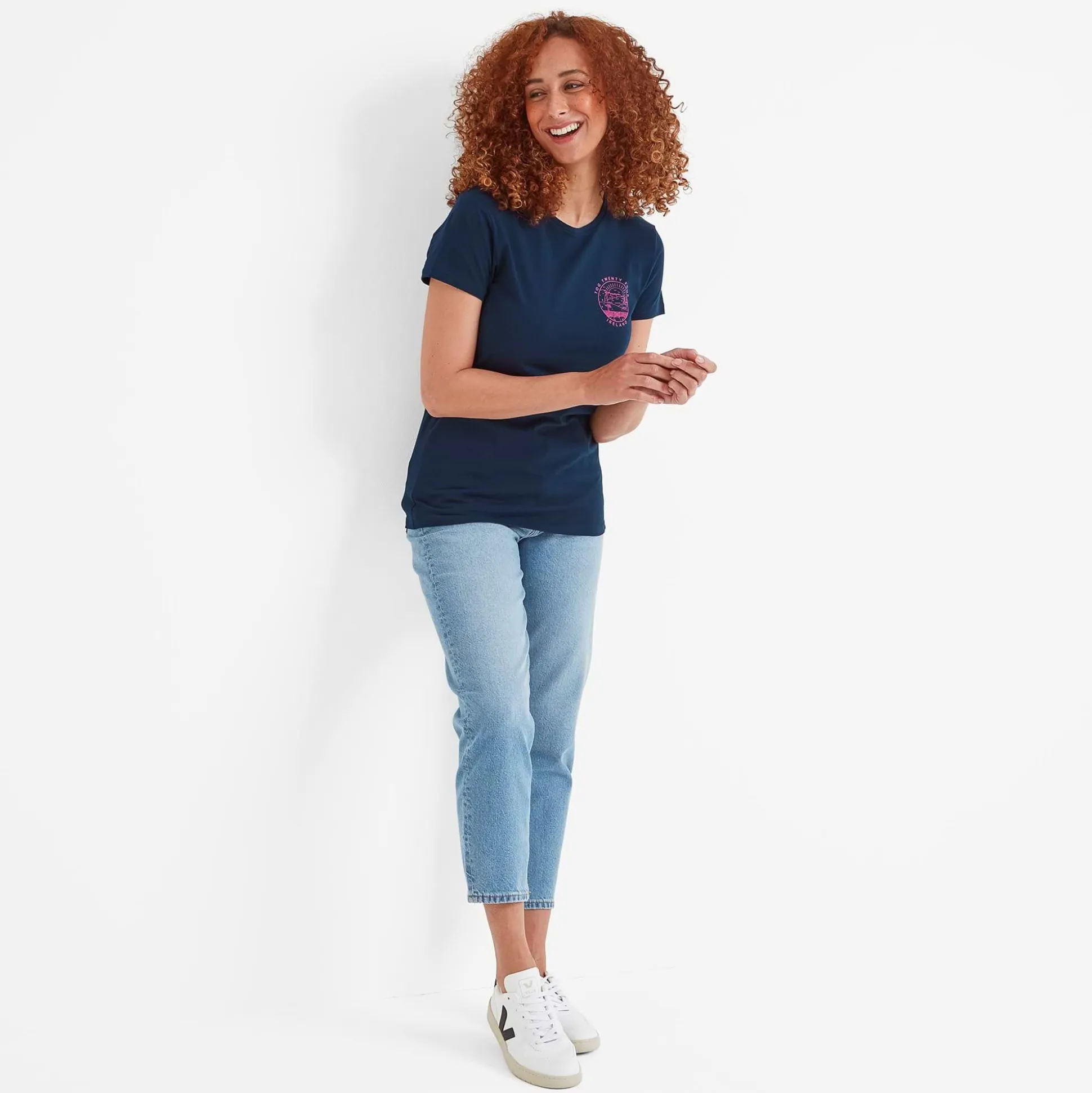 Ireland Womens 100% Cotton T-Shirt - Starry Night