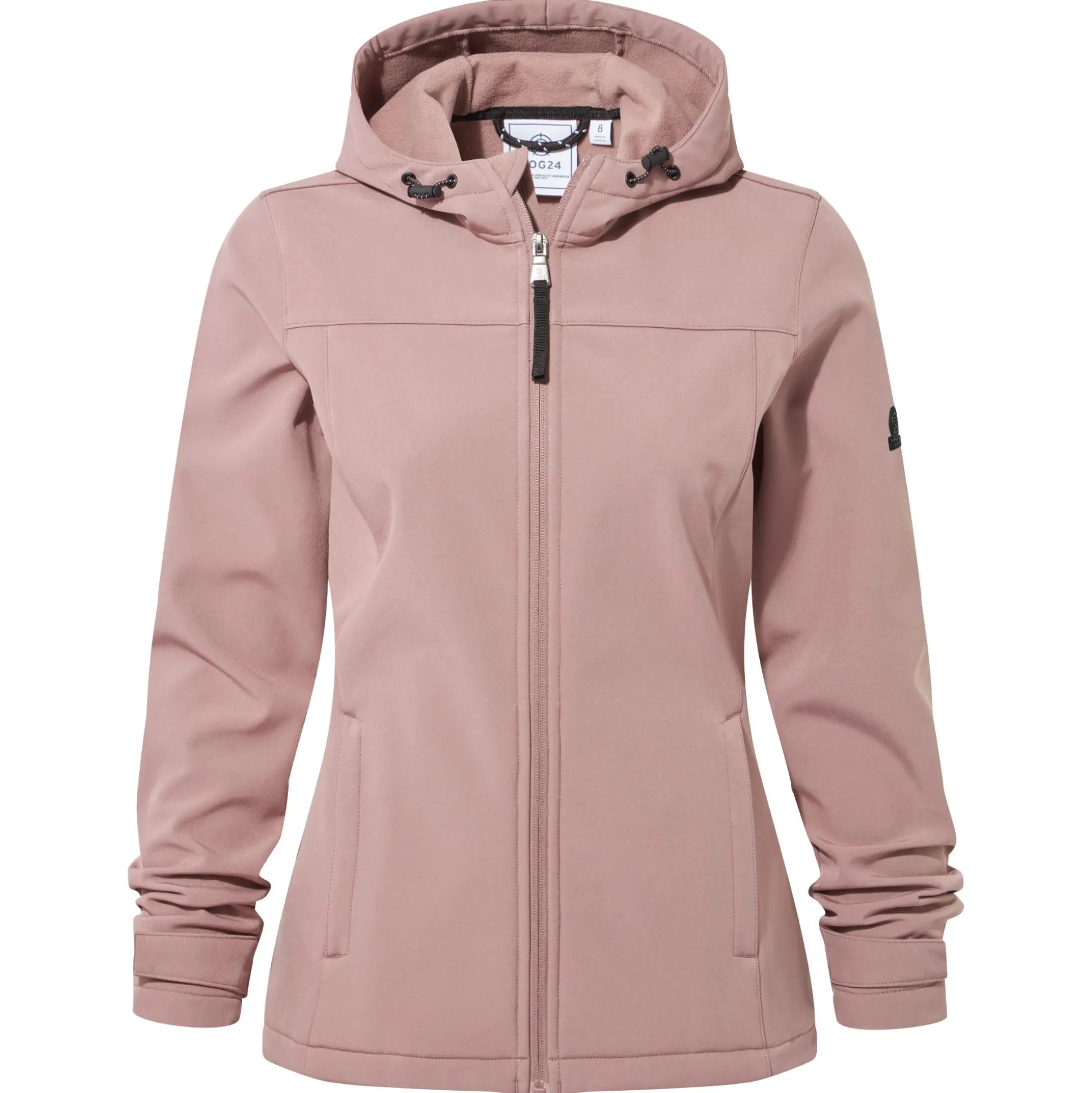 Keld Womens Shower Resistant Hooded Softshell Jacket - Mauve