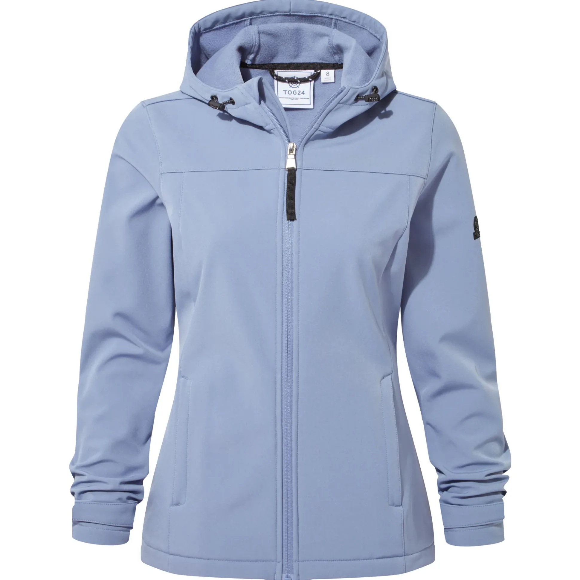 Keld Womens Shower Resistant Hooded Softshell Jacket - Misty Blue