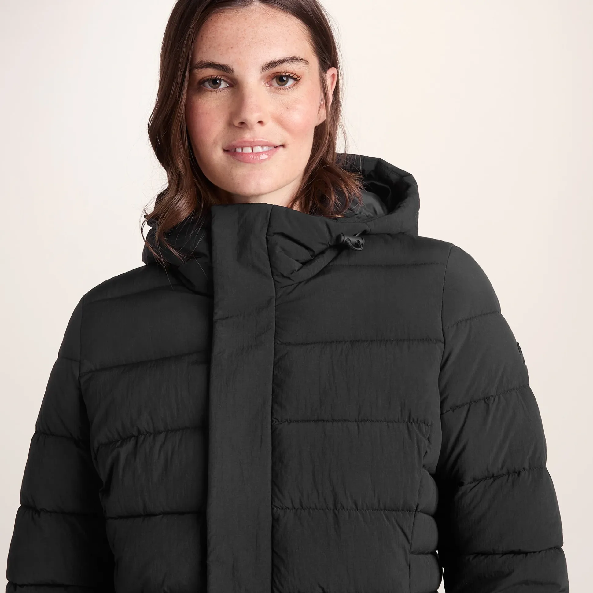 Kirkham Womens Long Shower Resistant Insulated Jacket - Black