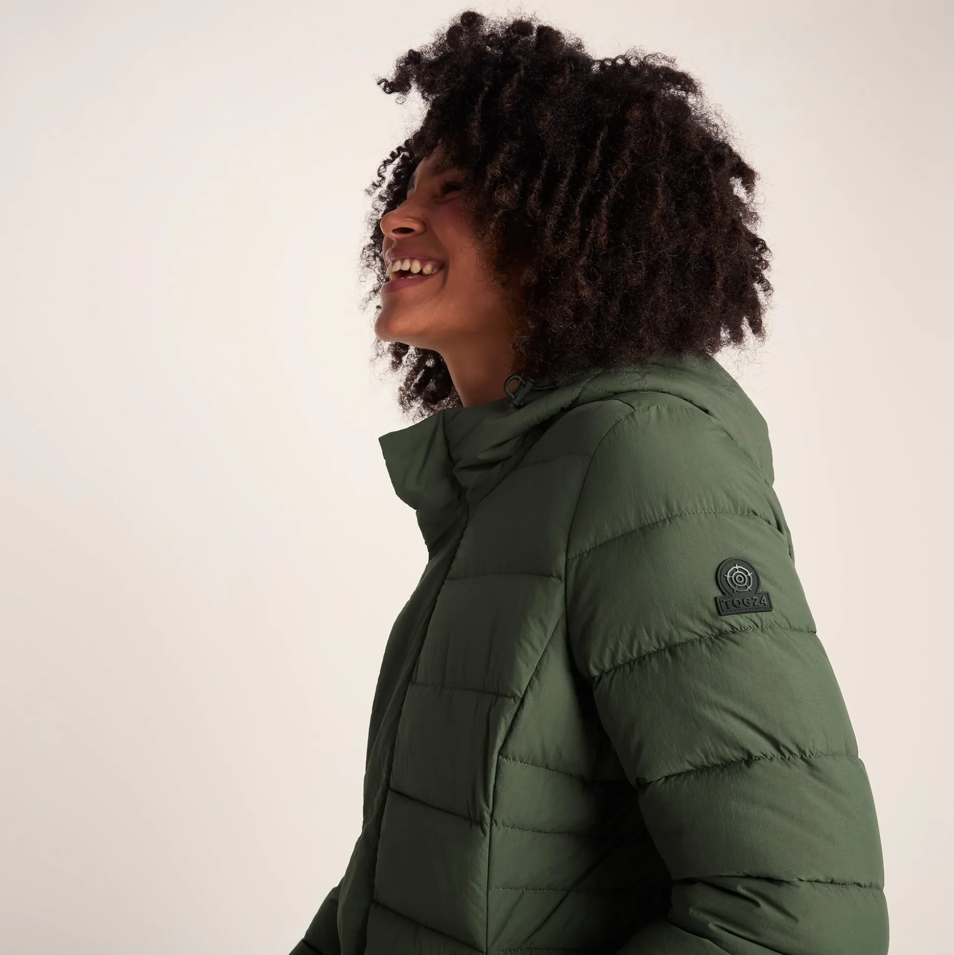 Kirkham Womens Long Shower Resistant Insulated Jacket - Dark Green