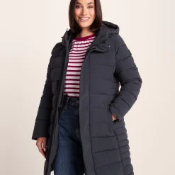 Kirkham Womens Long Shower Resistant Insulated Jacket - Dark Indigo