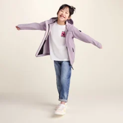 Koroma Kids Softshell Hooded Jacket - Lavender Grey