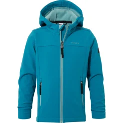 Koroma Kids Softshell Hooded Jacket - Mosaic Blue