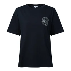 Lakeside Womens 100% Cotton Supersoft Relaxed Fit T-Shirt - Dark Indigo