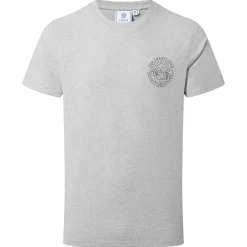Lakes Mens 100% Cotton Supersoft T-Shirt - Light Grey Marl