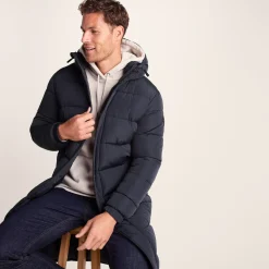 Langrick Mens Long Insulated Jacket - Dark Indigo