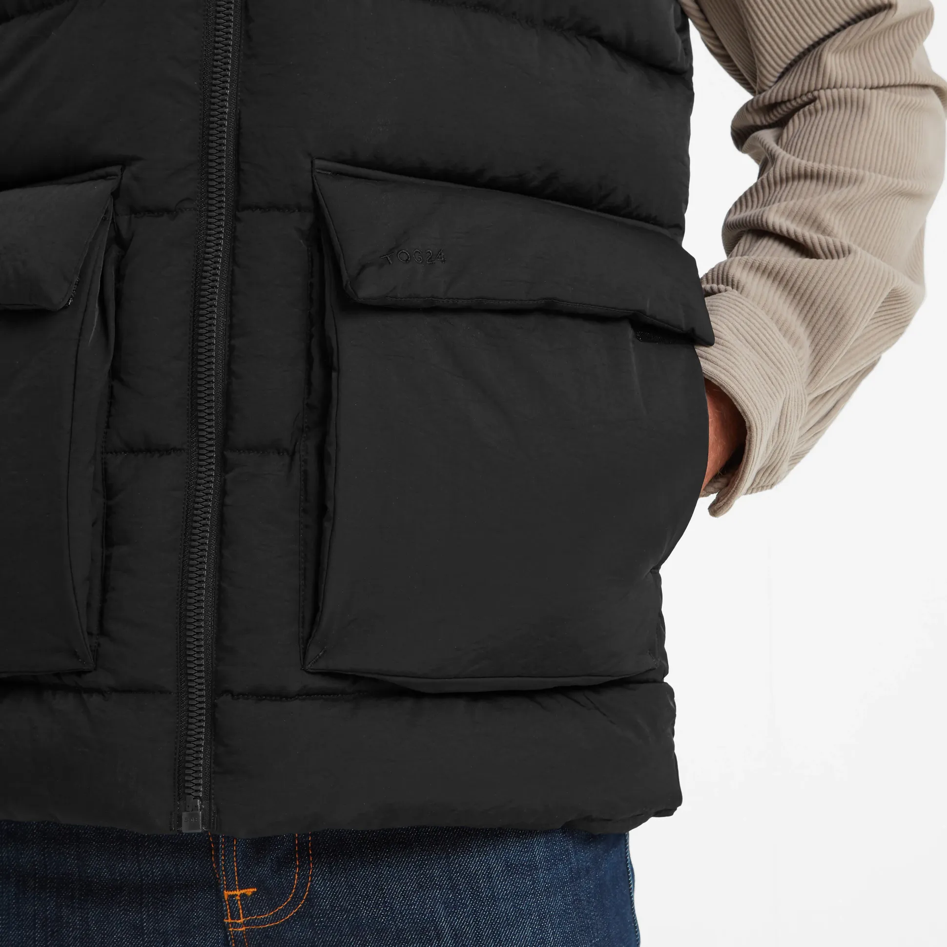 Lomax Mens Padded Gilet - Black
