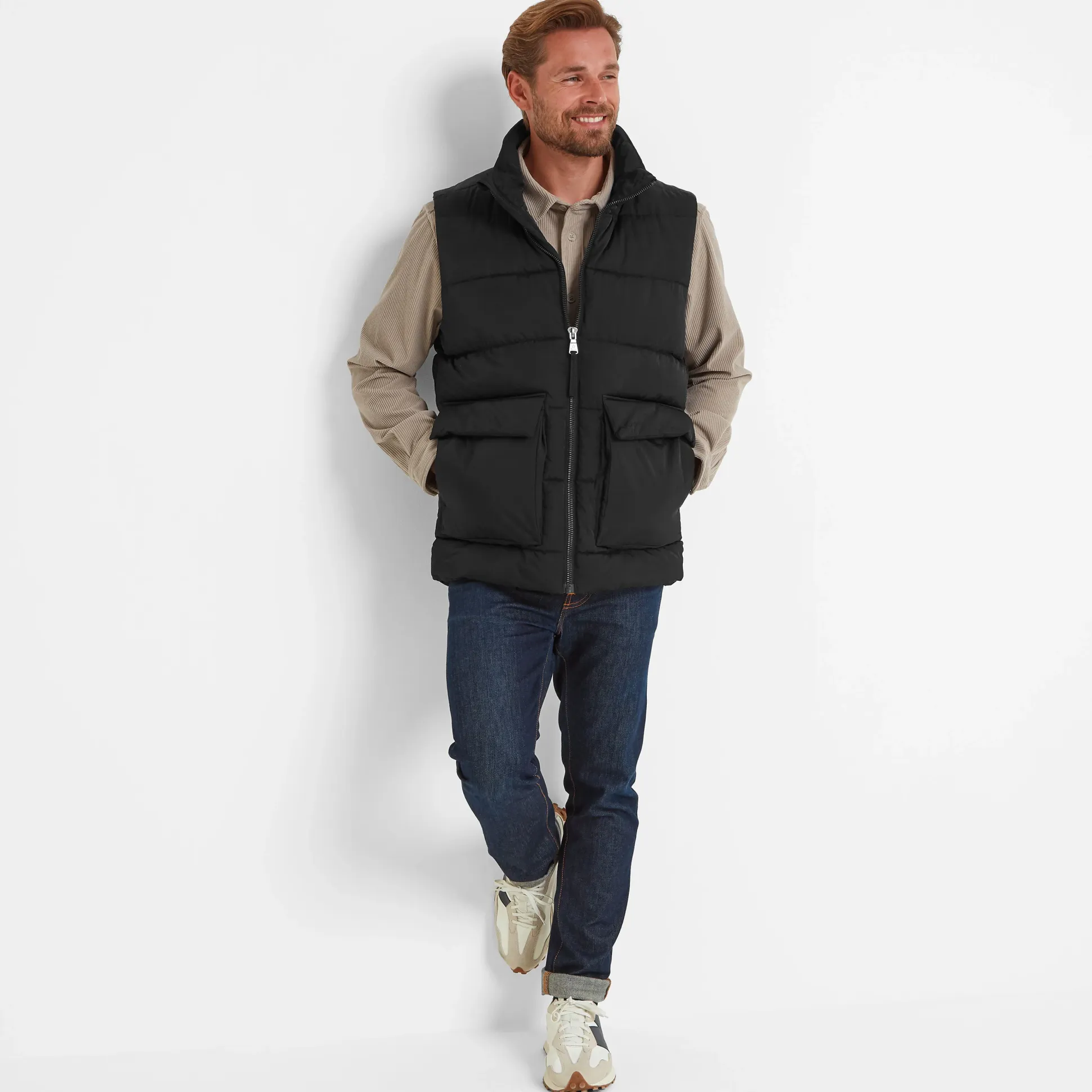 Lomax Mens Padded Gilet - Black