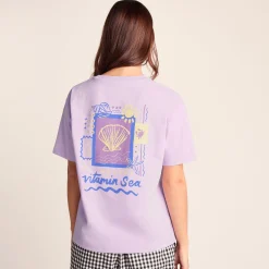 Lupin Womens Relaxed Fit Supersoft Emmy Lupin T-Shirt - Lilac Blossom