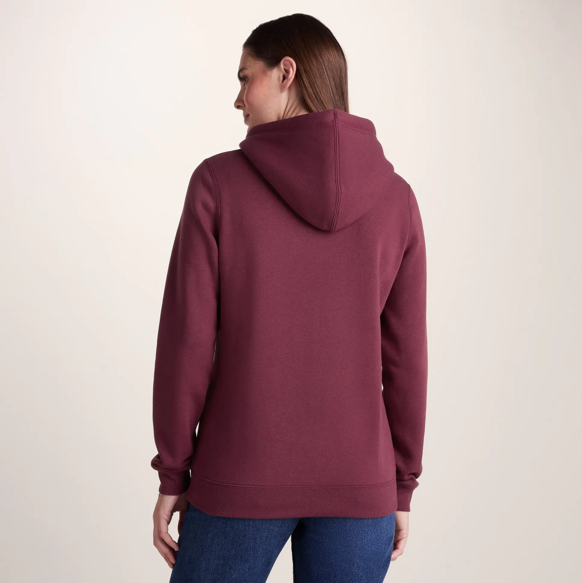 Magdalen Womens Supersoft Overhead Hoody - Burgundy