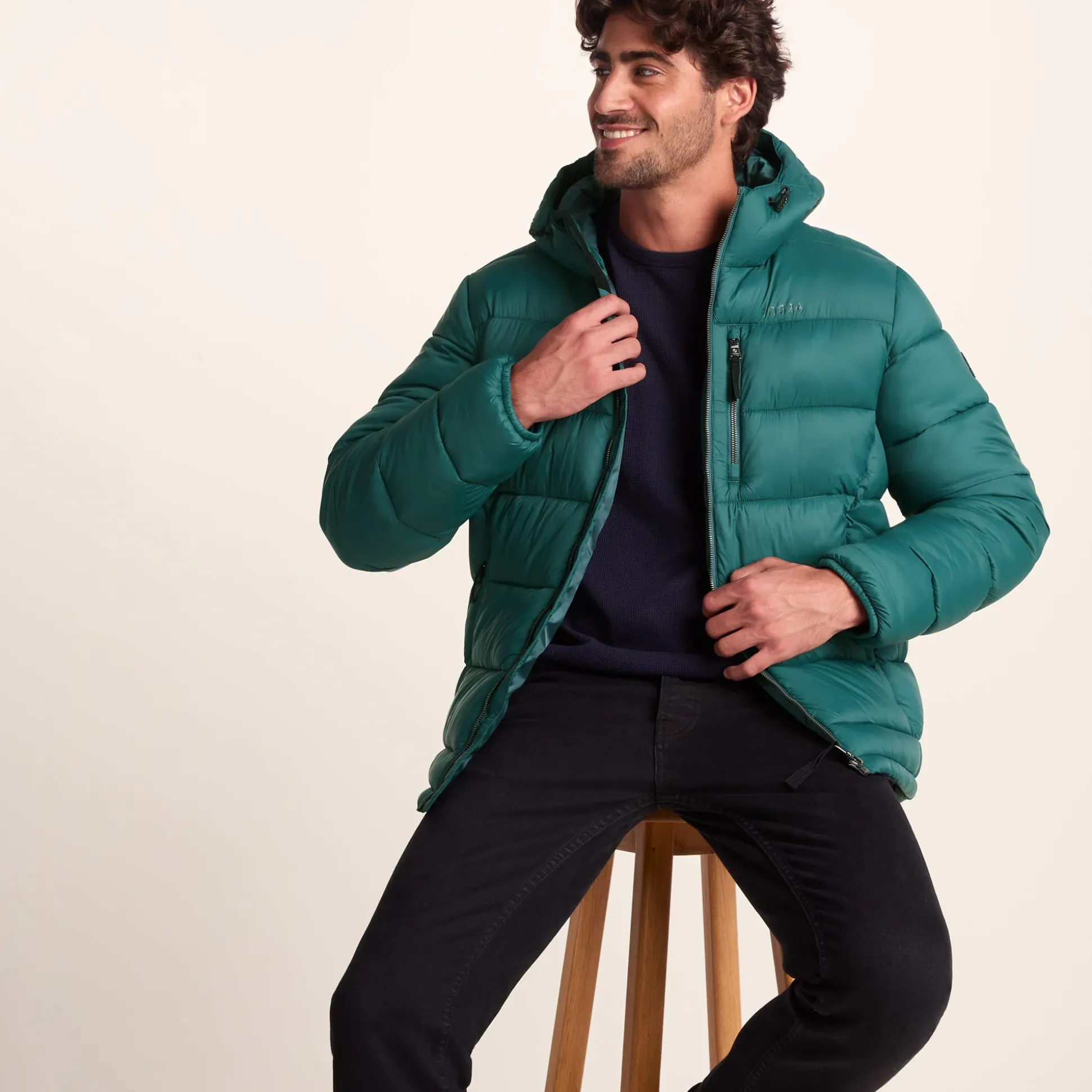 Maloney Mens Wind Resistant Insulated Jacket - Dark Turquoise