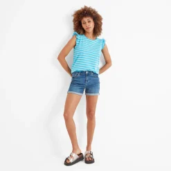 Maribel Womens Vest - Blue Tide Stripe