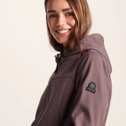 Marina Womens Long Water Resistant Softshell Jacket - Dark Mauve