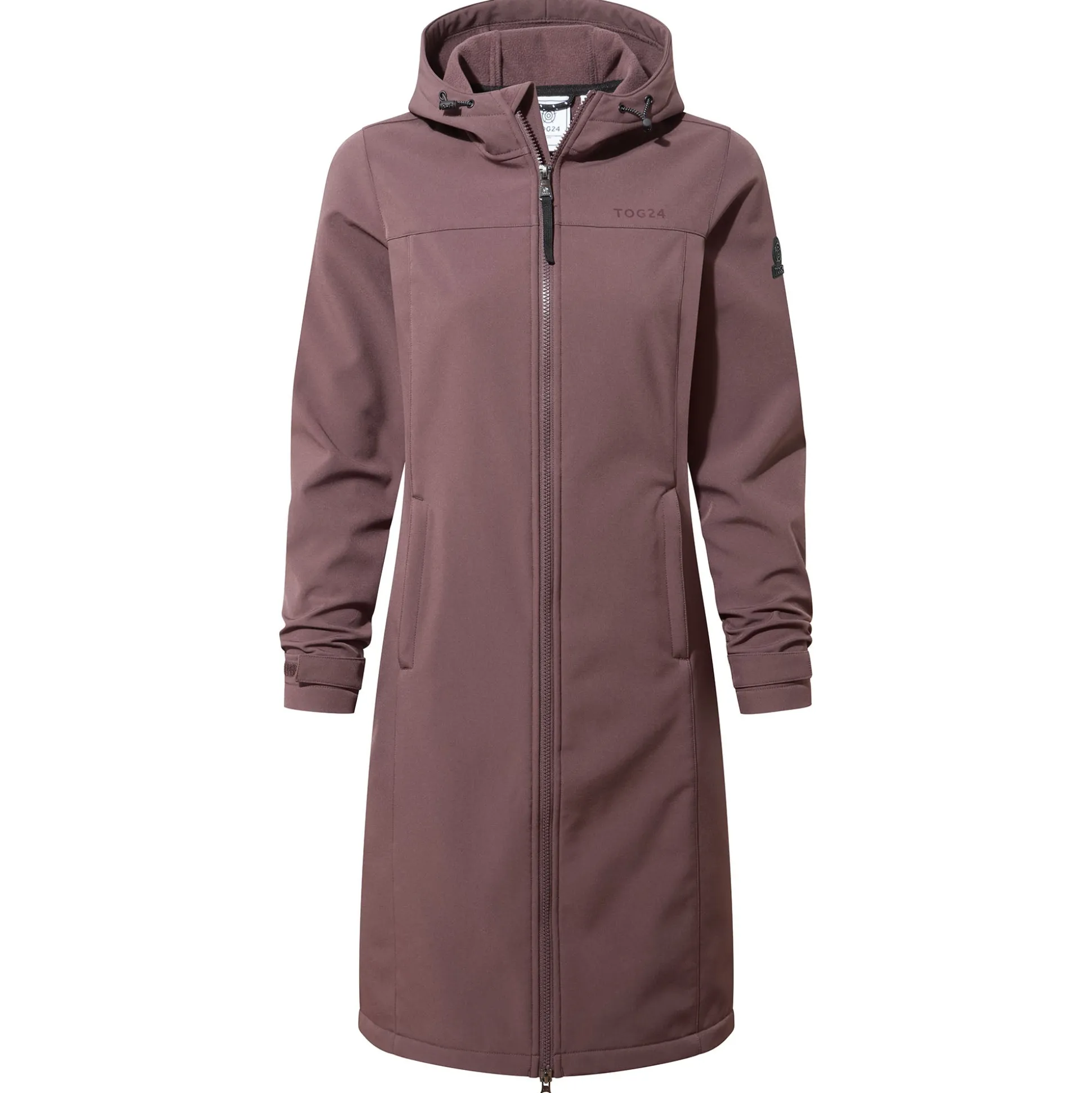 Marina Womens Long Water Resistant Softshell Jacket - Dark Mauve