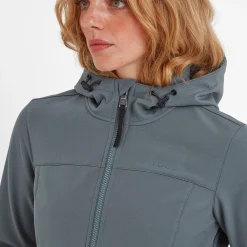 Marina Womens Long Water Resistant Softshell Jacket - Graphite