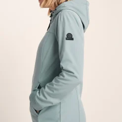 Marina Womens Long Water Resistant Softshell Jacket - Misty Grey