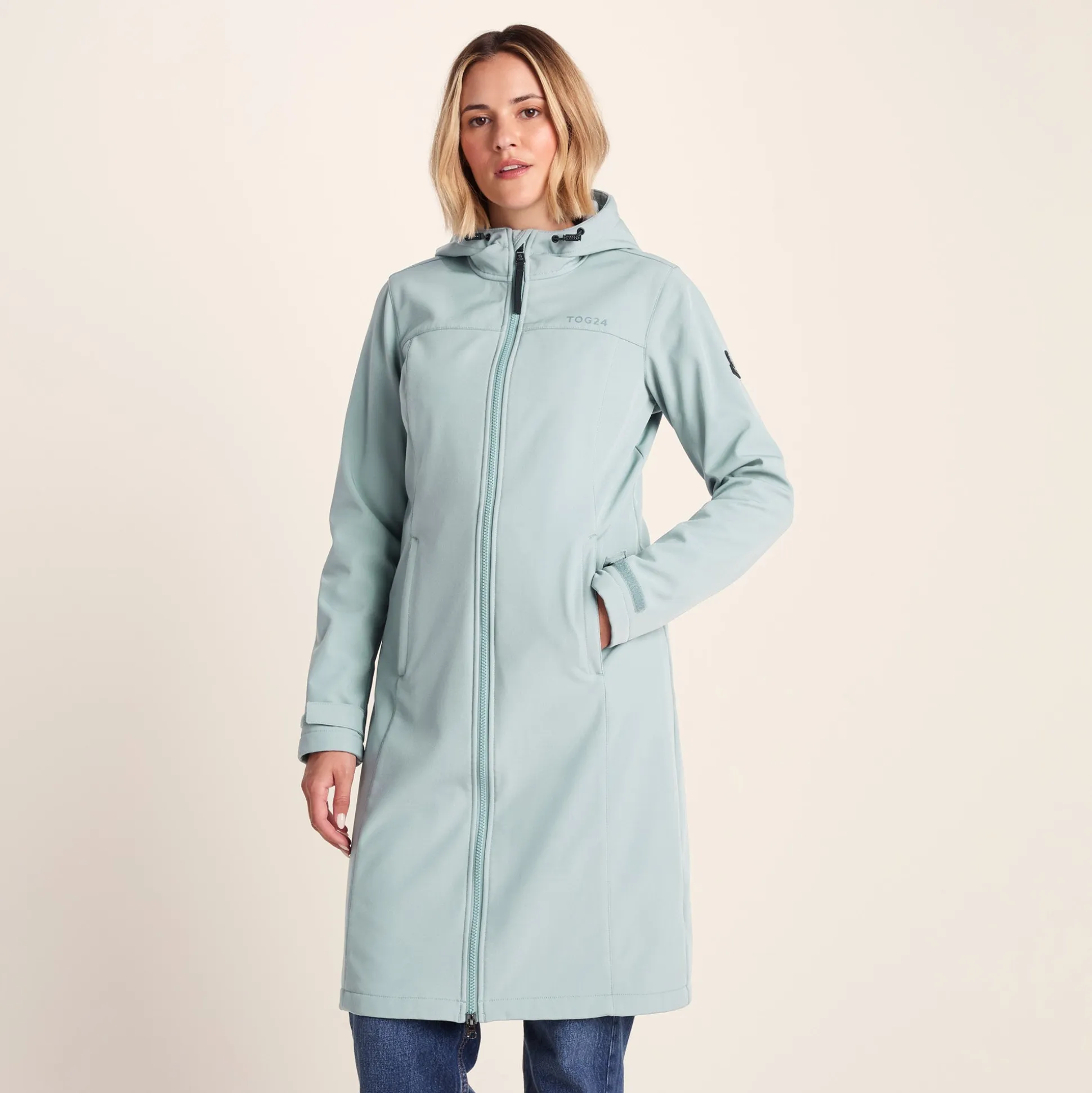 Marina Womens Long Water Resistant Softshell Jacket - Misty Grey