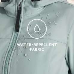 Marina Womens Long Water Resistant Softshell Jacket - Misty Grey