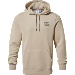 Marsden Mens Supersoft Knit Look Fleece Hoody - Hazelnut